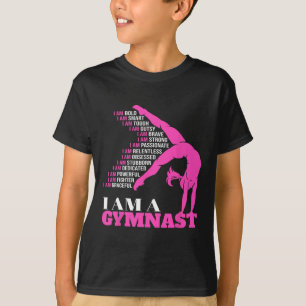 I Am A Gymnast Funny Handstand Gymnastics Gift Wom T-Shirt
