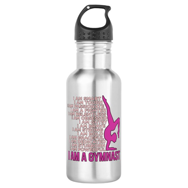 I Am A Gymnast Gymnastics Gymnastic Sports Lover G 532 Ml Water Bottle (Front)