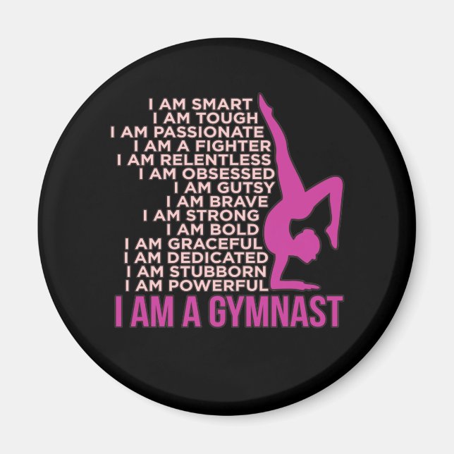 I Am A Gymnast Gymnastics Gymnastic Sports Lover G Magnet (Front)