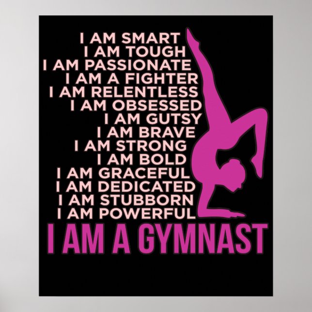 I Am A Gymnast Gymnastics Gymnastic Sports Lover G Poster (Front)