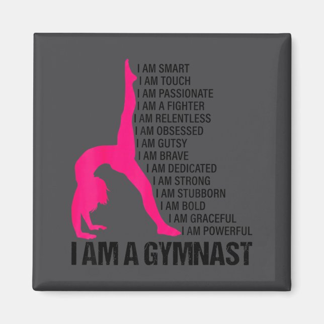 I Am A Gymnast  Magnet (Front)