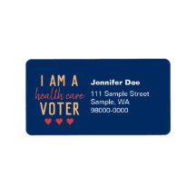 I Am A Health Care Voter Return Address Labels