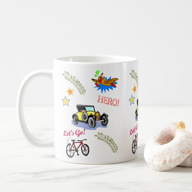 I am a Hero White Mug (With Donut)