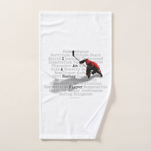 I am a Hockey Player Bath Towel Set (Hand Towel)