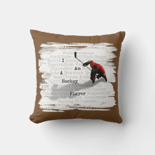 I Am A Hockey Player Cushion