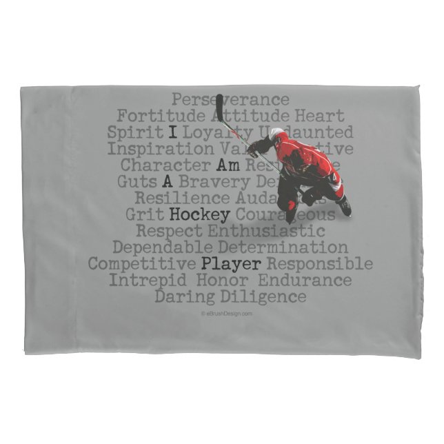 I am a Hockey Player Pillowcase (Front)