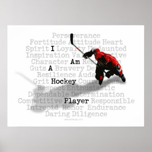 I am a Hockey Player Prints and Posters
