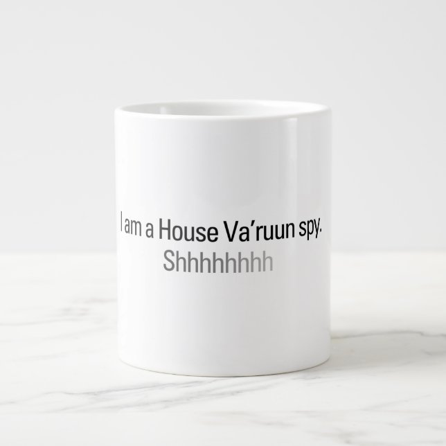 I am a House Va'ruun Spy mug (Front)