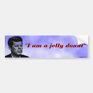 I am a jelly doughnut bumper sticker