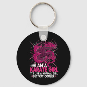 I Am A Karate Girl Quote For Girls 2 Key Ring