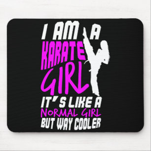 I Am A Karate Girl Quote For Girls Comfort Colors Mouse Mat