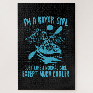 I Am A Kayak Girl Jigsaw Puzzle