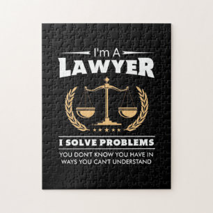 I Am A Lawyer I Solve Problems Jigsaw Puzzle