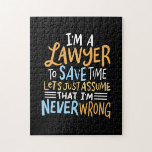 I Am A Lawyer To Save Your Time Jigsaw Puzzle