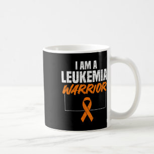 I Am A Leukaemia Warrior Awareness Orange Ribbon M Coffee Mug