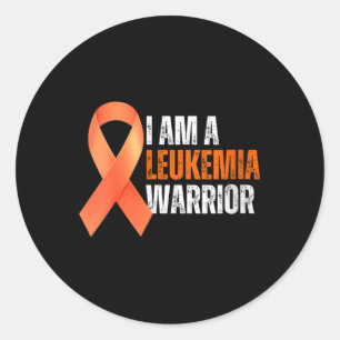 I Am A Leukaemia Warrior Blood Cancer Awareness Or Classic Round Sticker