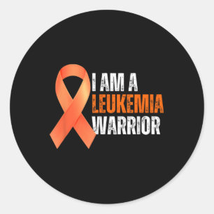 I Am A Leukaemia Warrior Blood Cancer Awareness Or Classic Round Sticker