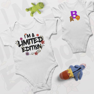 I AM A LIMITED EDITION BABY With Cute Bear & Lion  Bodysuit