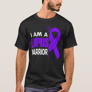 I Am A Lupus Warrior Purple Awareness Feather T-Shirt