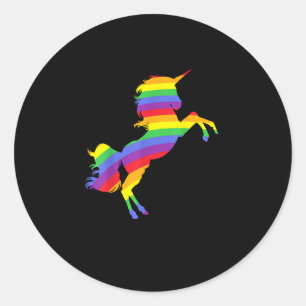 I Am A Magic! Rainbow Unicorn Color Wonder T-Shirt Classic Round Sticker