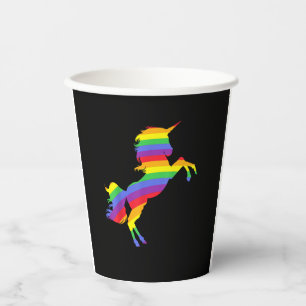 I Am A Magic! Rainbow Unicorn Color Wonder T-Shirt Paper Cups