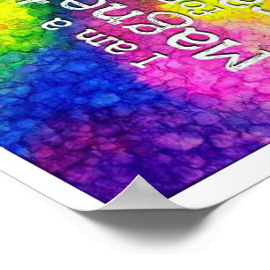 I am a magnet for miracles affirmation poster