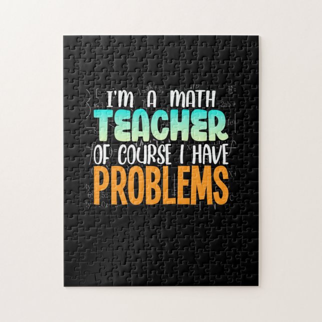 I Am A Math Teacher Jigsaw Puzzle (Vertical)