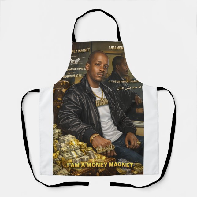 I AM A MONEY MAGNET APRON (Front)
