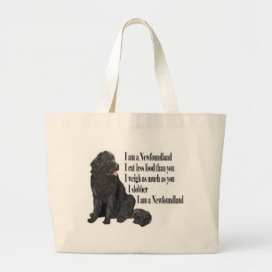 I am a Newfoundland Large Tote Bag