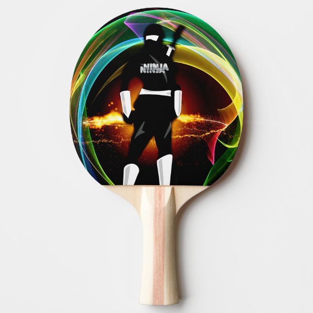 I Am A Ninja Warrior Pingpong Paddle (Front)