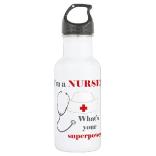 I am a Nurse, whats your superpower 532 Ml Water Bottle