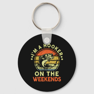 I Am A On Weekends - Fishing Dad Fisher Father Day Key Ring