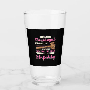 I Am A Paralegal Glass