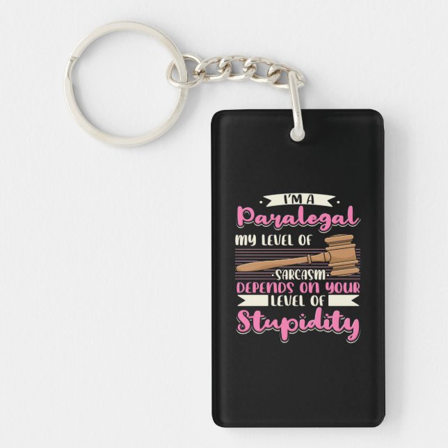 I Am A Paralegal Key Ring (Front)
