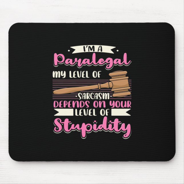 I Am A Paralegal Mouse Mat (Front)