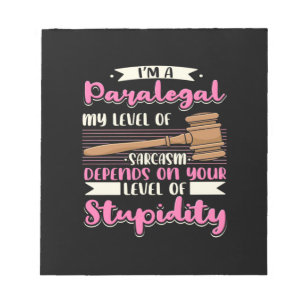 I Am A Paralegal Notepad