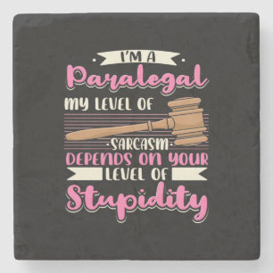 I Am A Paralegal Stone Coaster