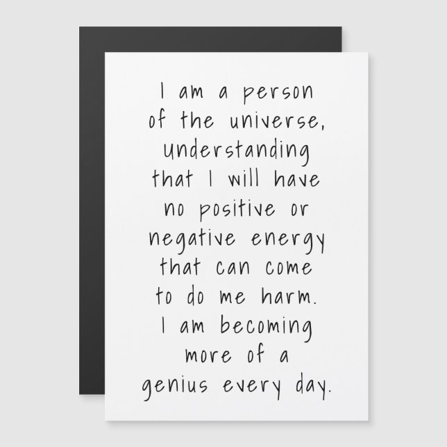 I Am A Person Of Universe Stars  Magnet (Front/Back)