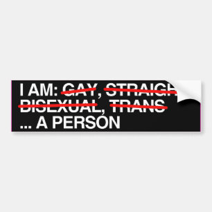 I AM A PERSON.png Bumper Sticker