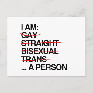 I AM A PERSON POSTCARD