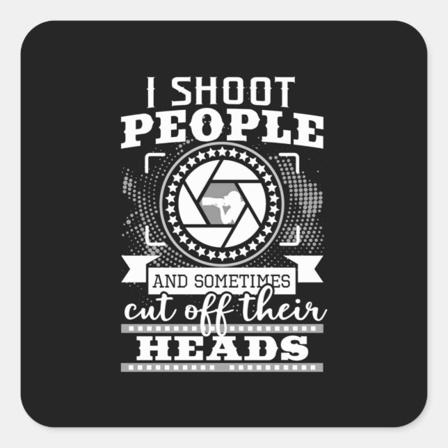 I Am A Photographer Square Sticker (Front)