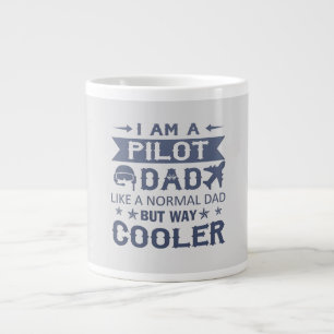 I Am A Pilot Dad Large Coffee Mug