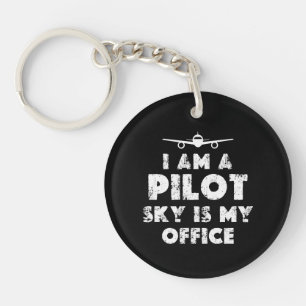 I am a Pilot Funny Key Ring