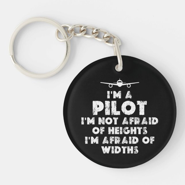 I am a Pilot Funny Key Ring (Front)