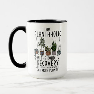 I am a Plantaholic in Recovery Funny Plant Mom Dad Mug