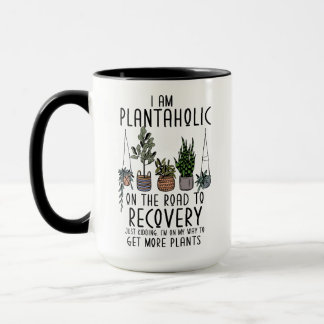 I am a Plantaholic in Recovery Funny Plant Mum Dad Mug