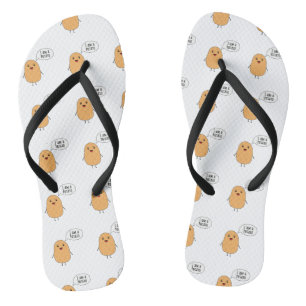 I am a potato flip flops