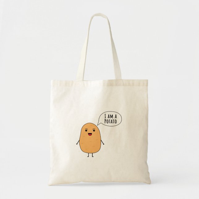 I am a potato tote bag (Front)