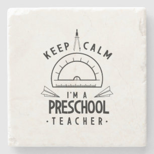 I Am A Preschool Teacher Stone Coaster