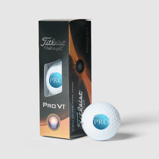  I AM A PRO - Custom Blue Golf Ball (Packaging)